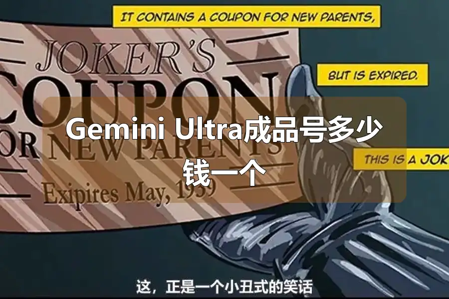 Gemini Ultra成品号多少钱一个